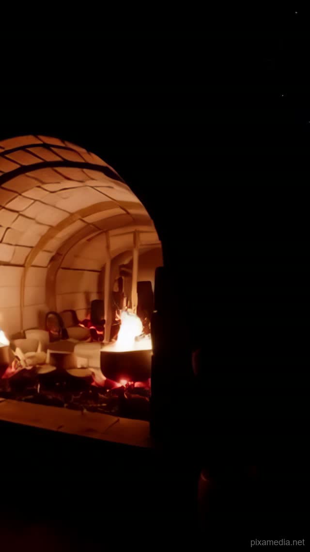 Blazing Kiln at Midnight - Fire & Explosions AI stock